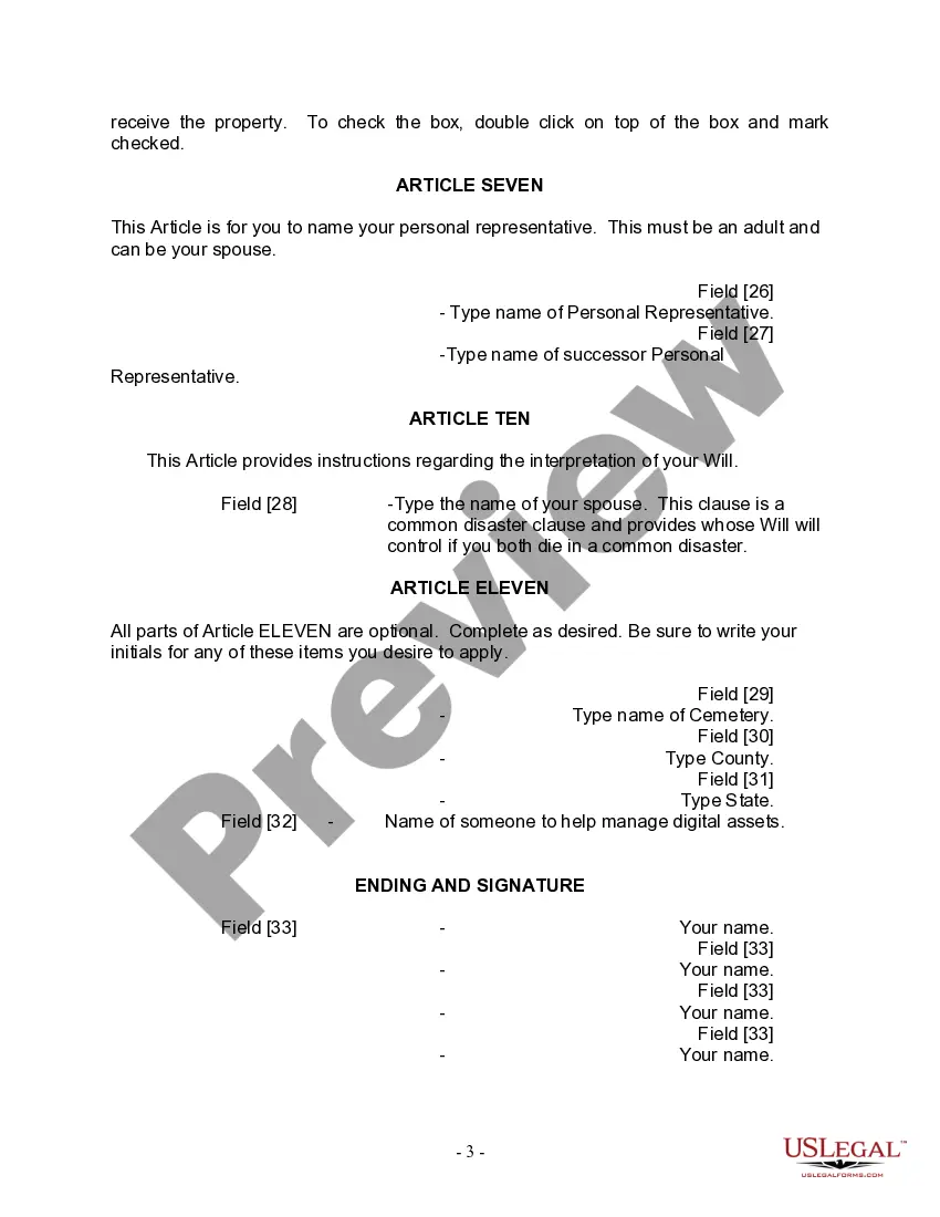 Preview Mutual Wills package with Last Wills and Testaments for Married Couple with No Children