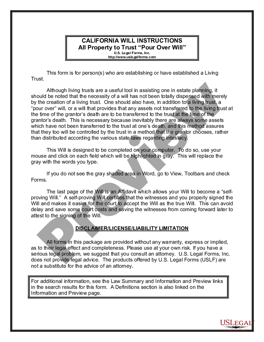 last will and testament microsoft word template