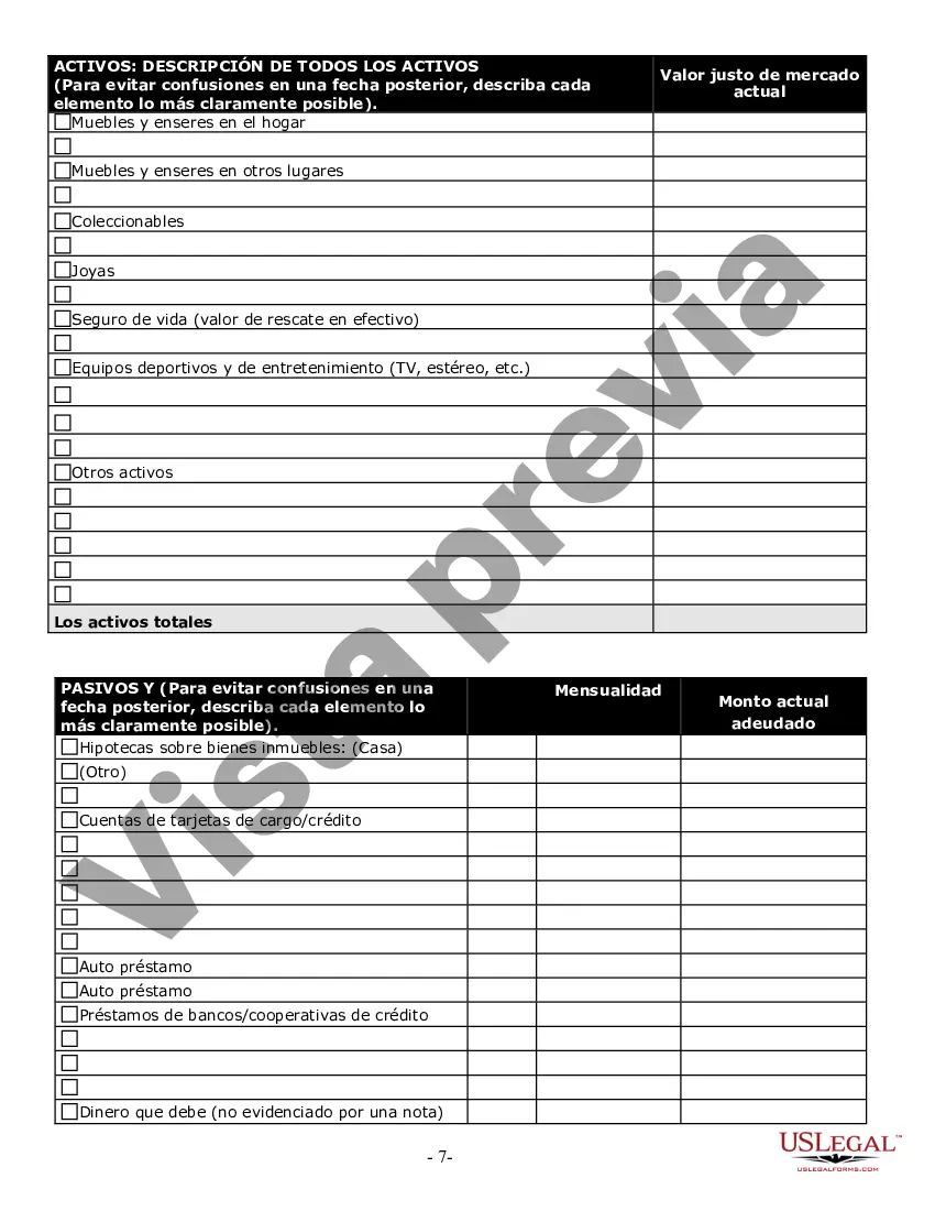 Preview Cuestionario y hojas de trabajo de planificación patrimonial