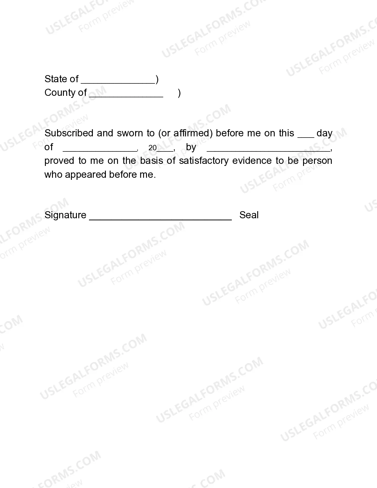 Preview Affidavit - Death of Co-Trustee
