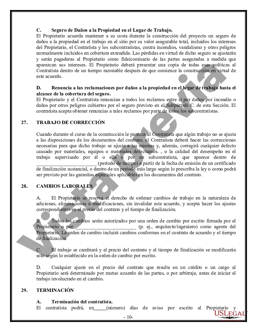 Preview Contrato Comercial para Contratista