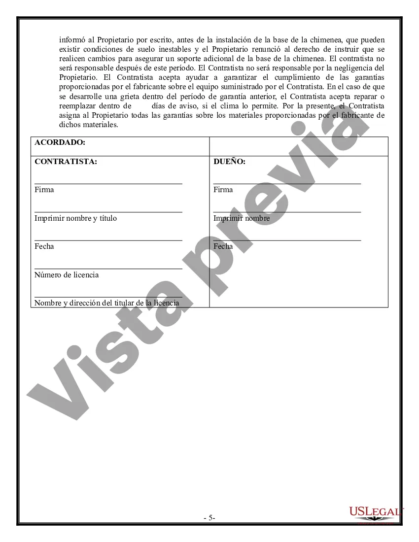 Preview Contrato de Fundación para Contratista
