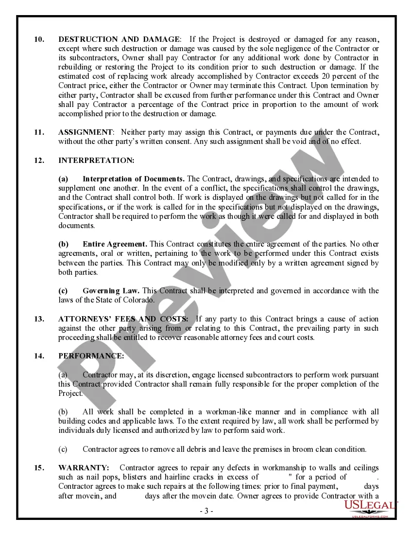 Preview Sheetrock Drywall Contract for Contractor