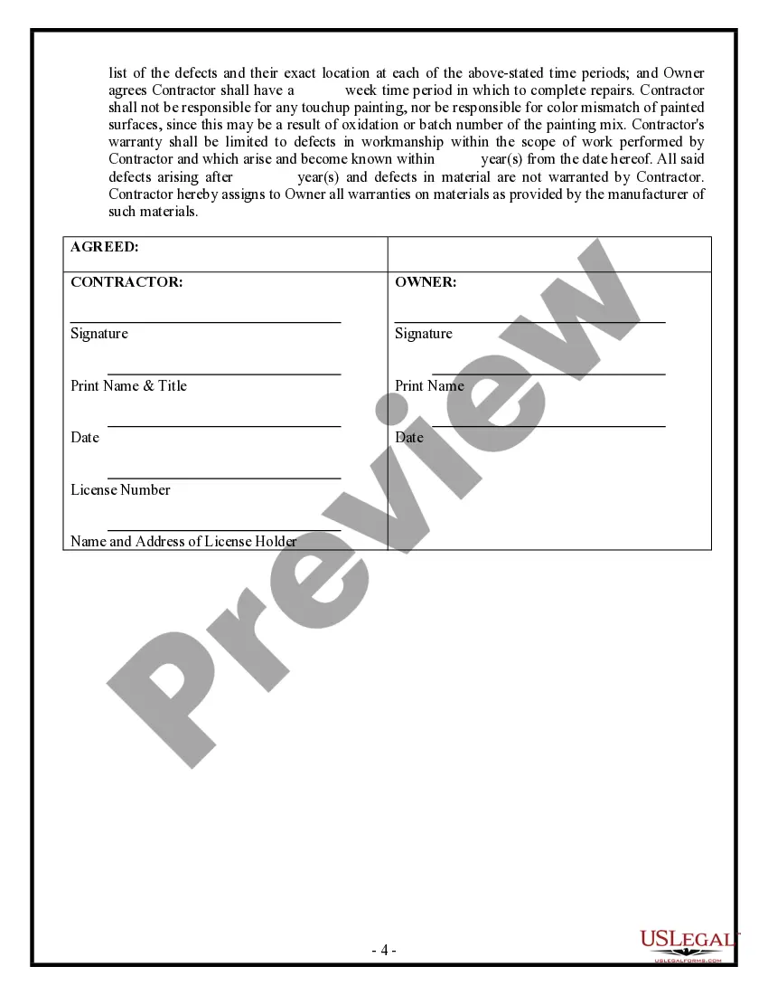 Preview Sheetrock Drywall Contract for Contractor