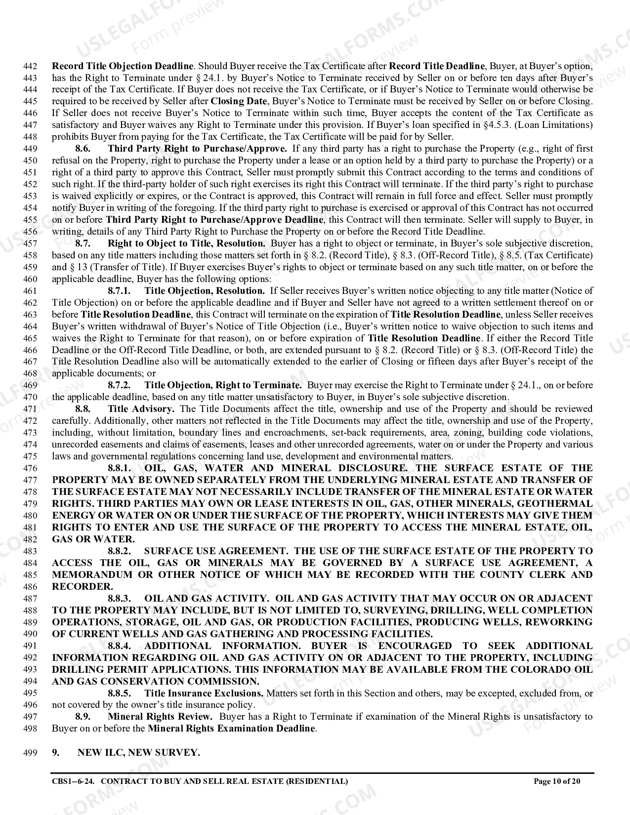 Preview Contract for Sale and Purchase of Real Estate with No Broker for Residential Home Sale Agreement