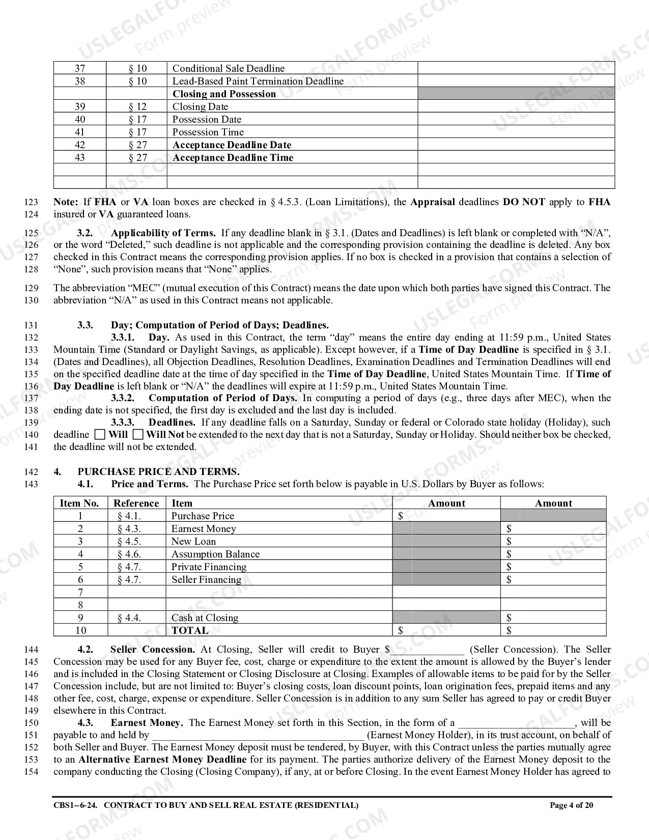 Preview Contract for Sale and Purchase of Real Estate with No Broker for Residential Home Sale Agreement