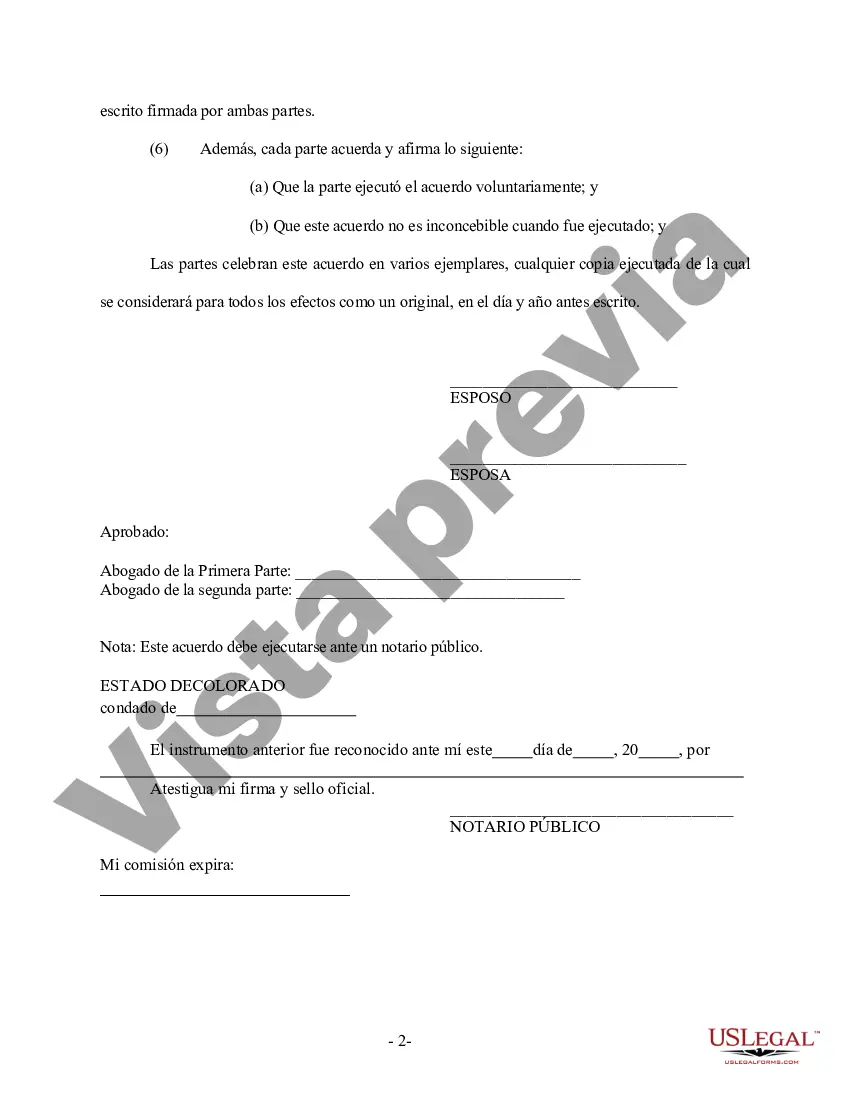 Preview Revocación del Acuerdo Prematrimonial o Prenupcial