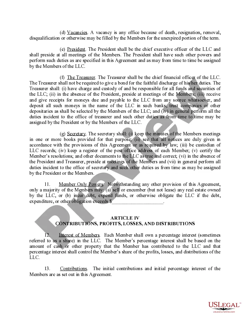 Get Limited Liability Company LLC Operating Agreement Preview Limited Liability Company LLC Operating Agreement