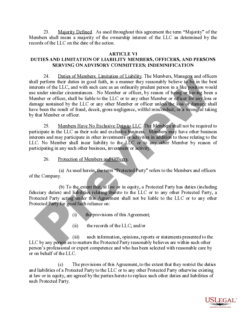 Get Limited Liability Company LLC Operating Agreement Preview Limited Liability Company LLC Operating Agreement