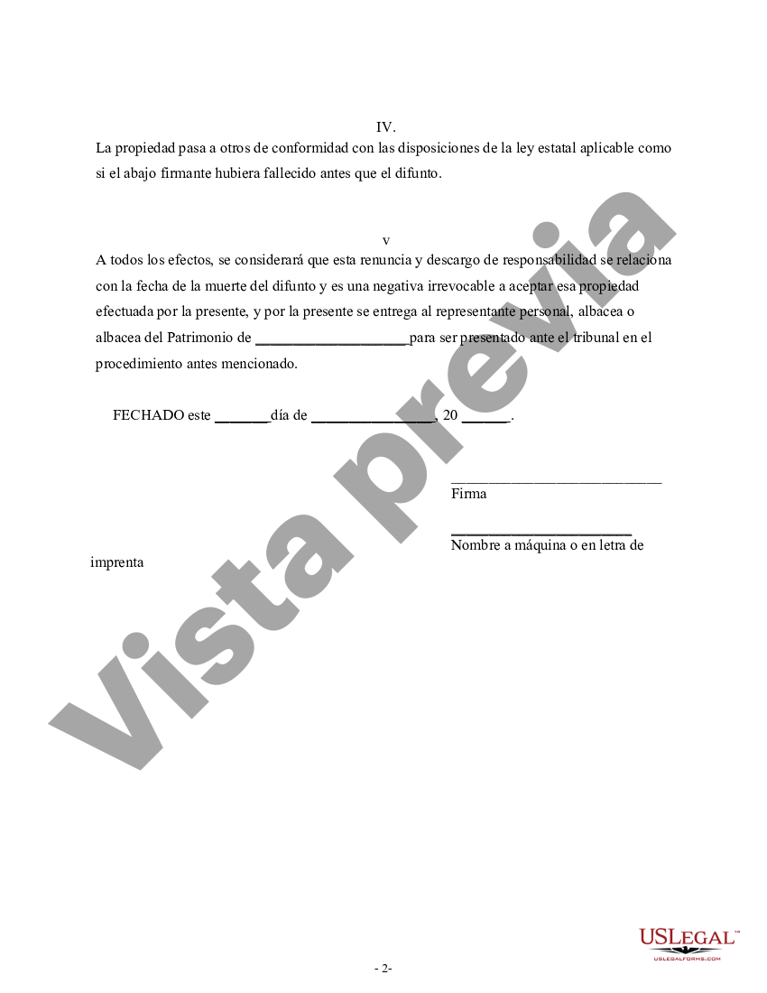 Sample Letter Of Disclaimer Of Inheritance Form US Legal Forms