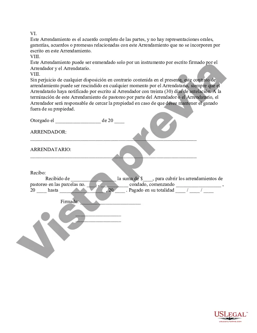 Preview Contrato de arrendamiento de pastoreo