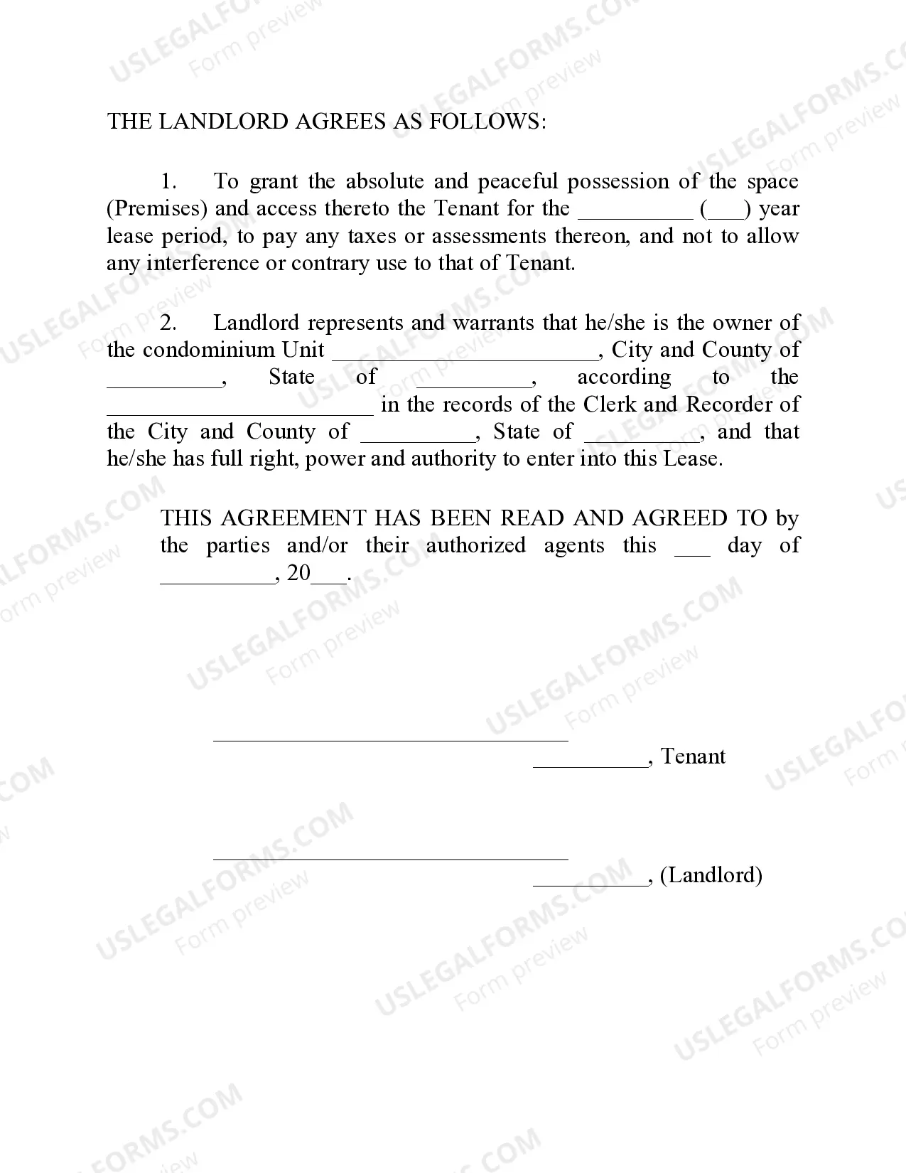 Preview Parking Space Lease