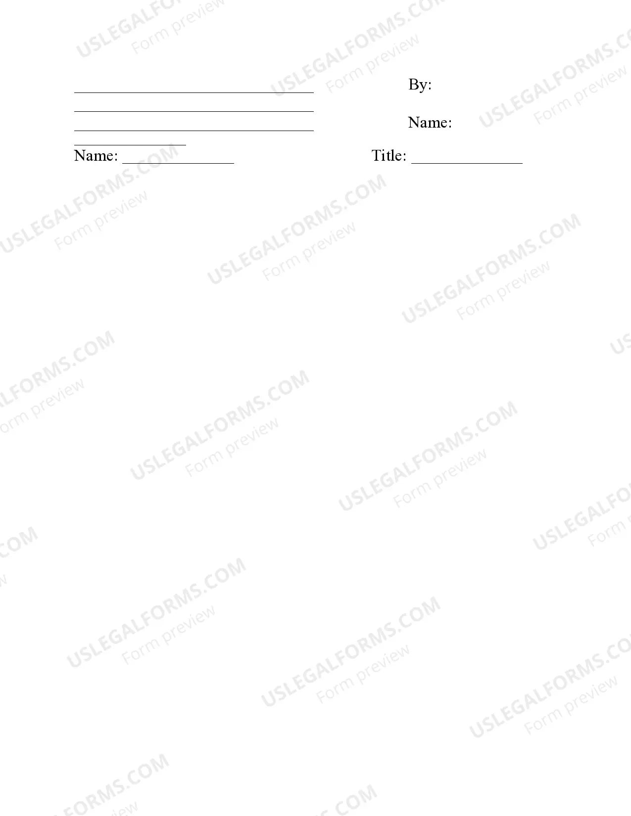 Preview Memorandum of Lease - Shopping Center