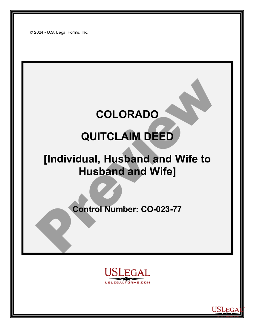 Centennial Colorado Quitclaim Deed Individual Quit Claim Deed Colorado Us Legal Forms 5296