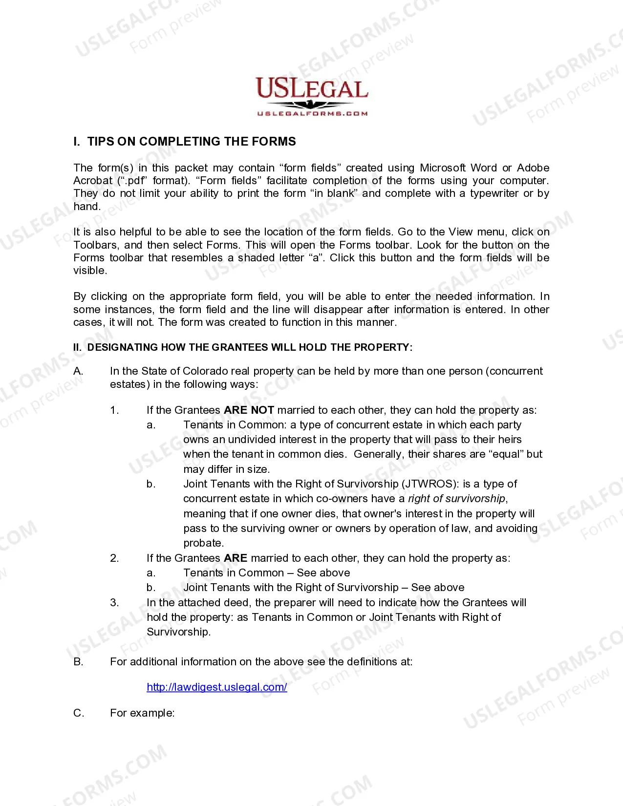 Preview Special Warranty Deed from a Trust (Two Co-Trustees) to Husband and Wife / Two Individuals