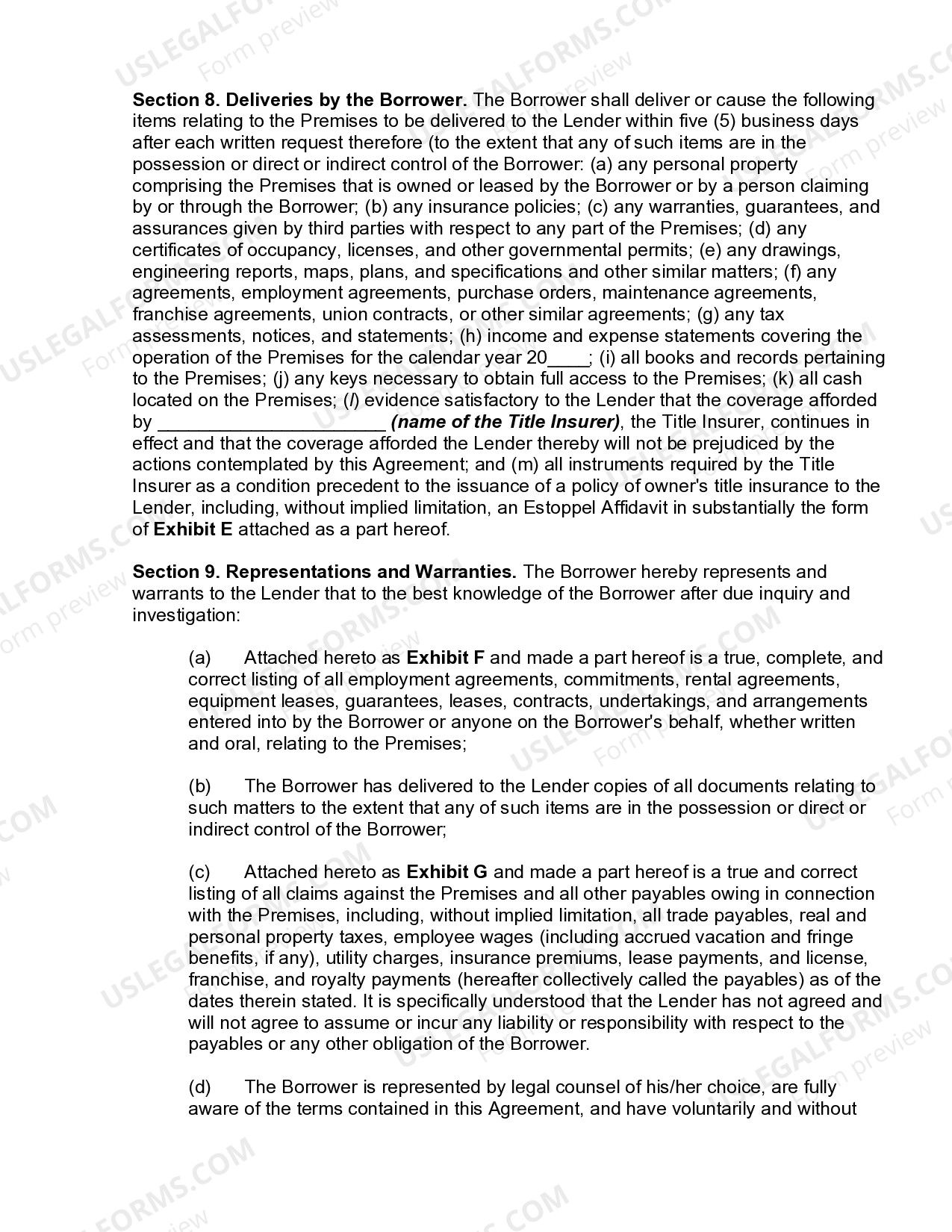 Colorado Springs Colorado Deed in Lieu of Foreclosure Agreement US