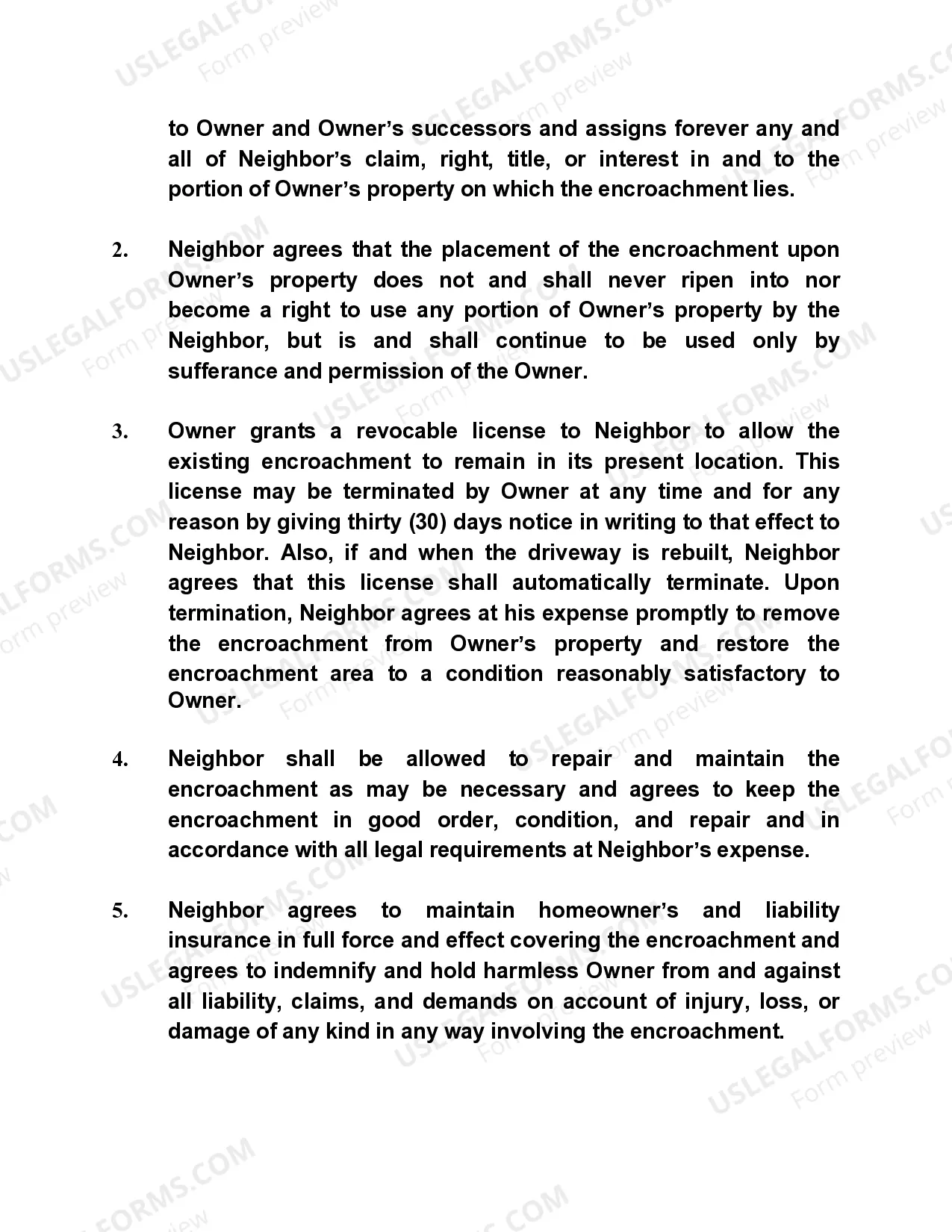 Preview Boundary Line Agreement