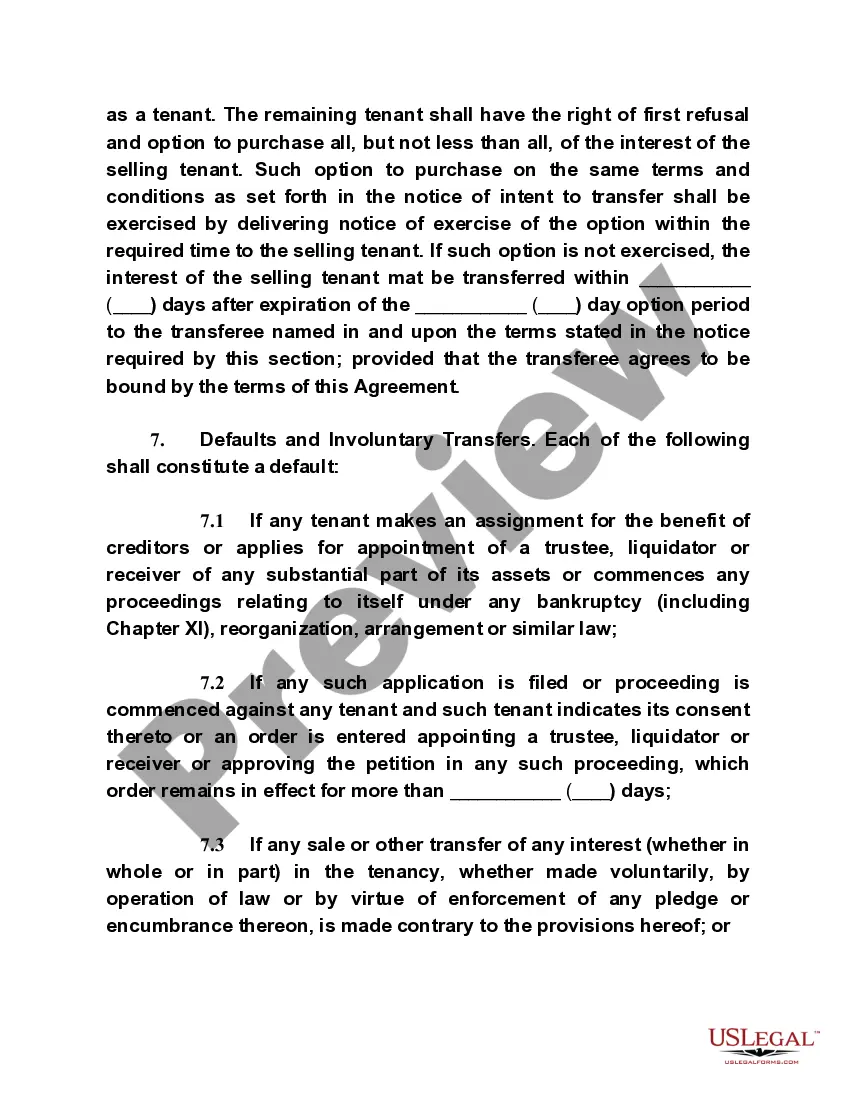Get Tenancy in Common Agreement Preview Tenancy in Common Agreement