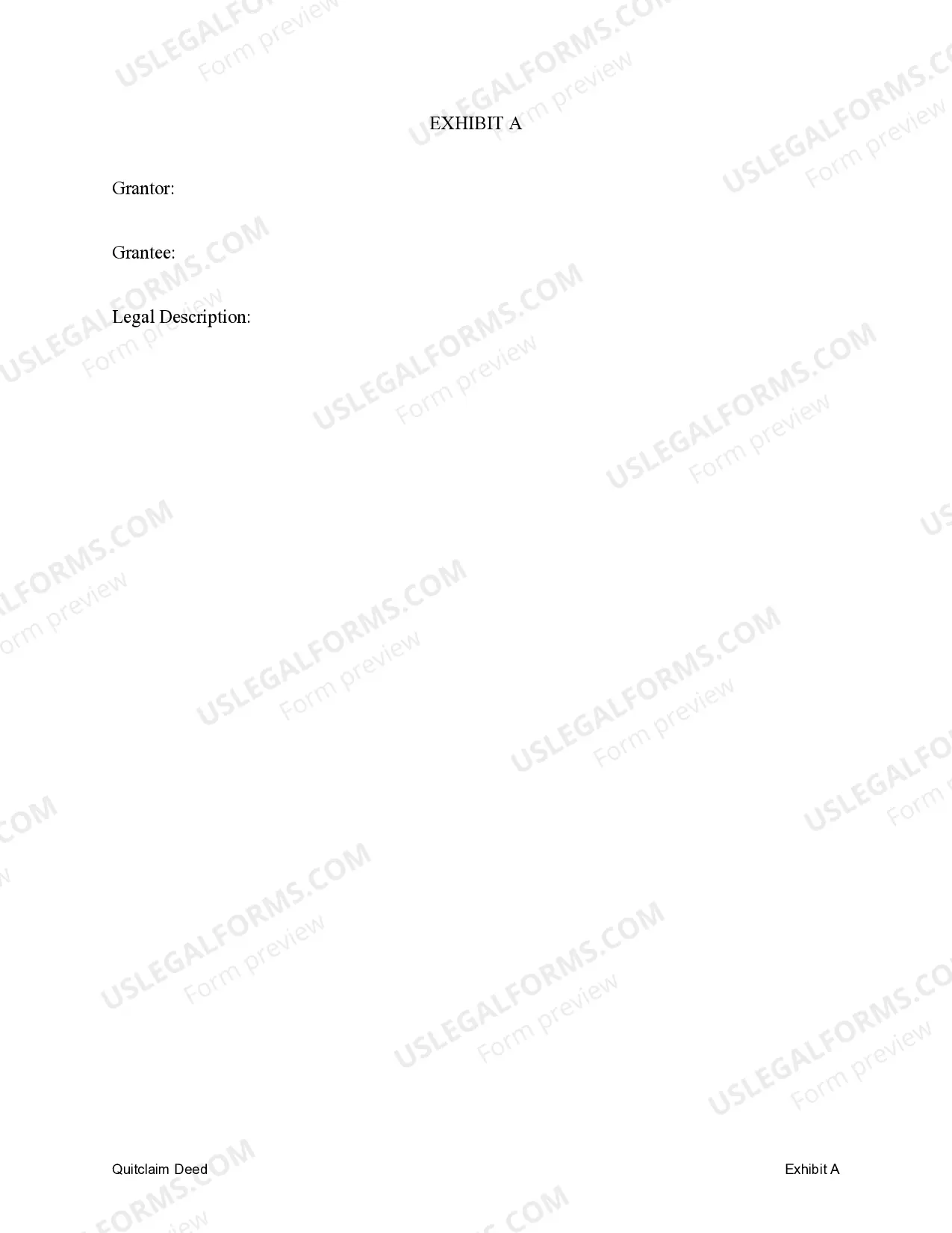 Preview Quitclaim Deed from a Limited Liability Company a Individual.