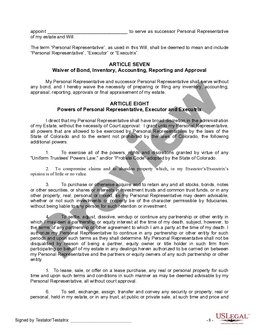Preview Mutual Wills containing Last Will and Testaments for Man and Woman living together not Married with No Children