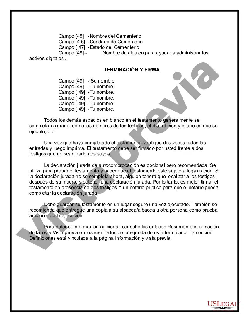 Preview Testamentos Mutuos o Últimas Voluntades y Testamentos para Personas Solteras que conviven con Hijos Menores
