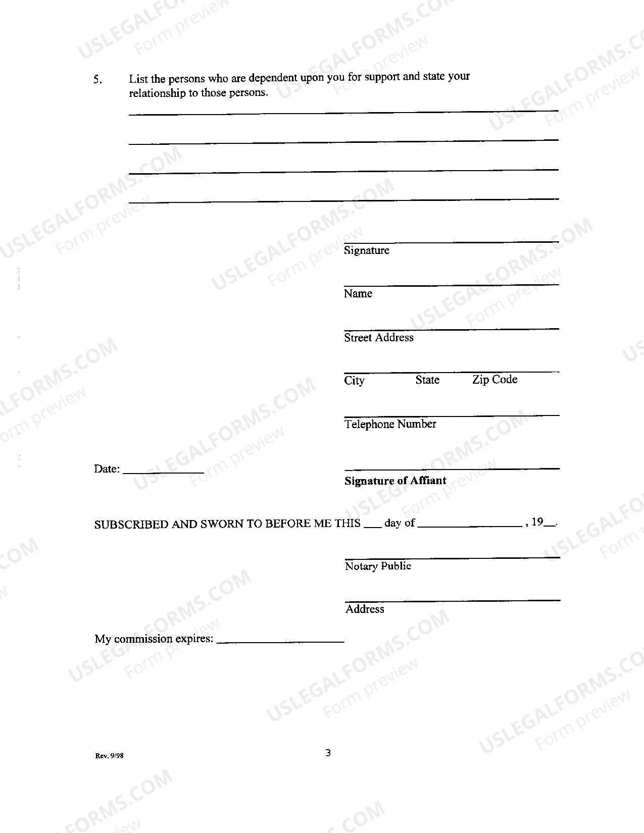Preview Motion and Affidavit for Leave to Proceed on Appeal