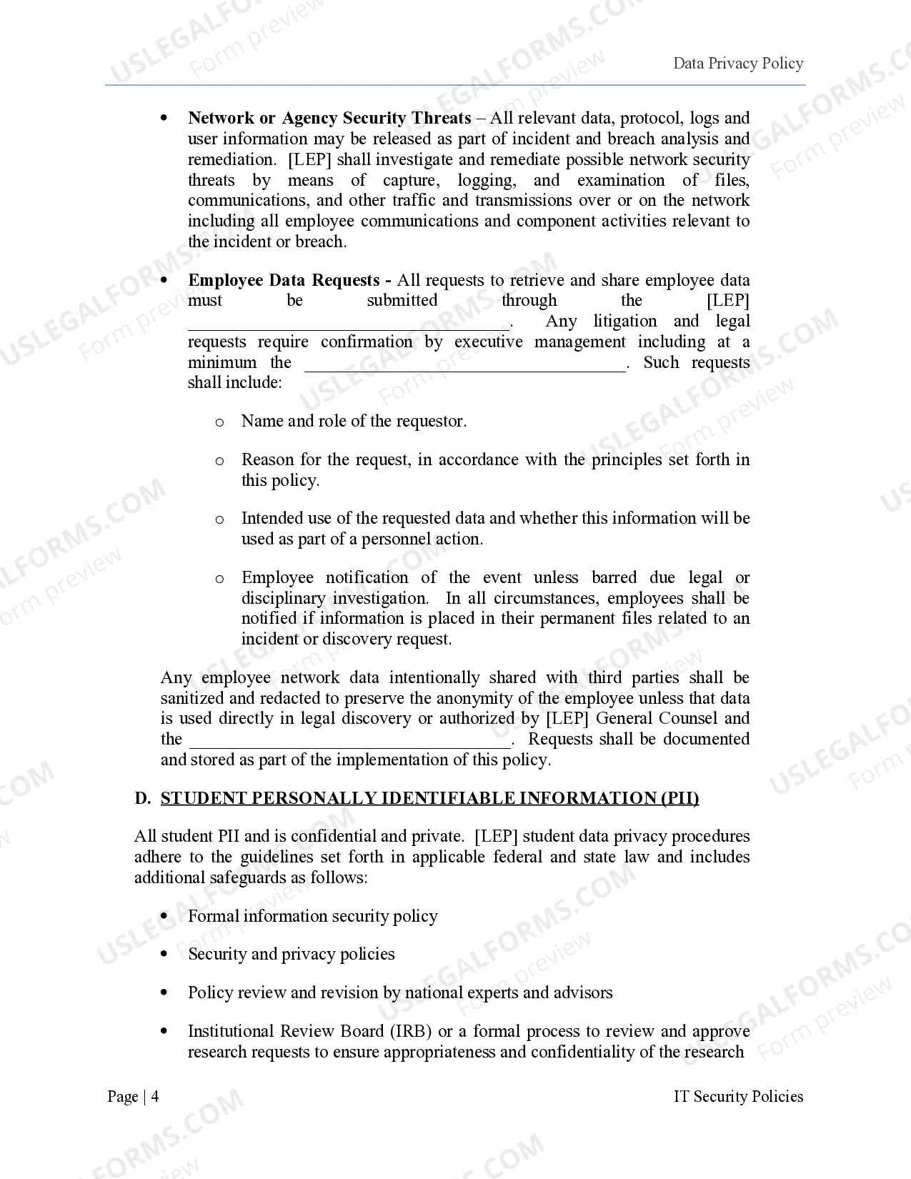 Preview Colorado Limited English Proficient (LEP) Data Privacy Plan