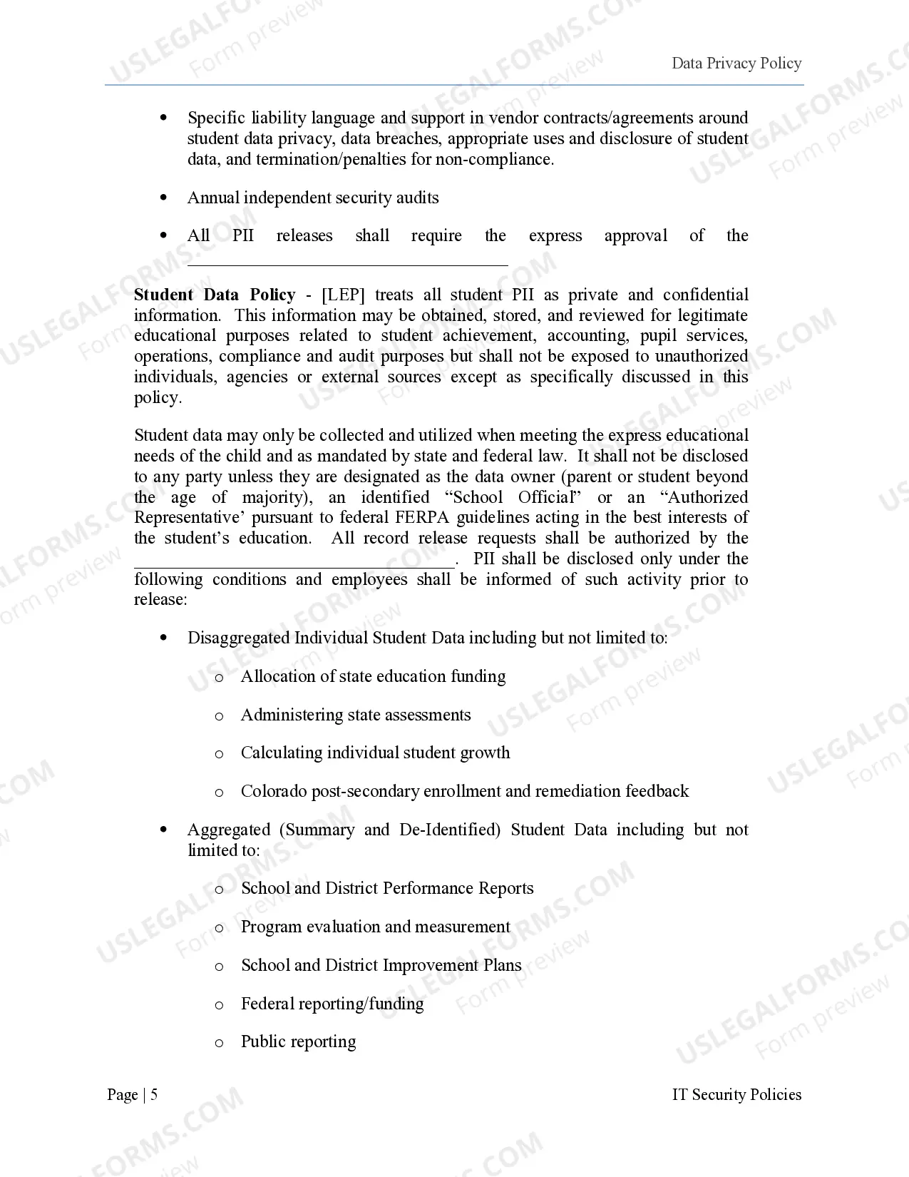 Preview Colorado Limited English Proficient (LEP) Data Privacy Plan