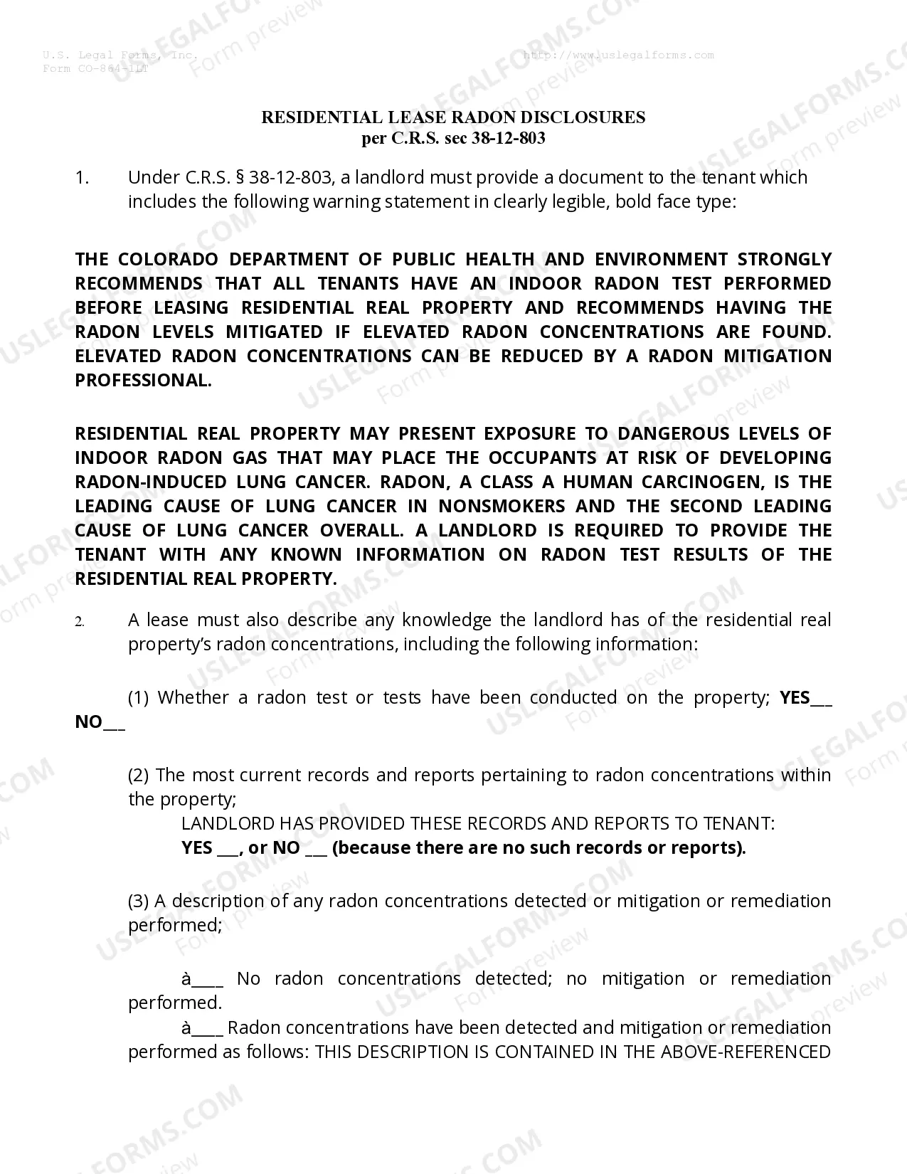 Preview Residential Lease or Rental Agreement for Month to Month