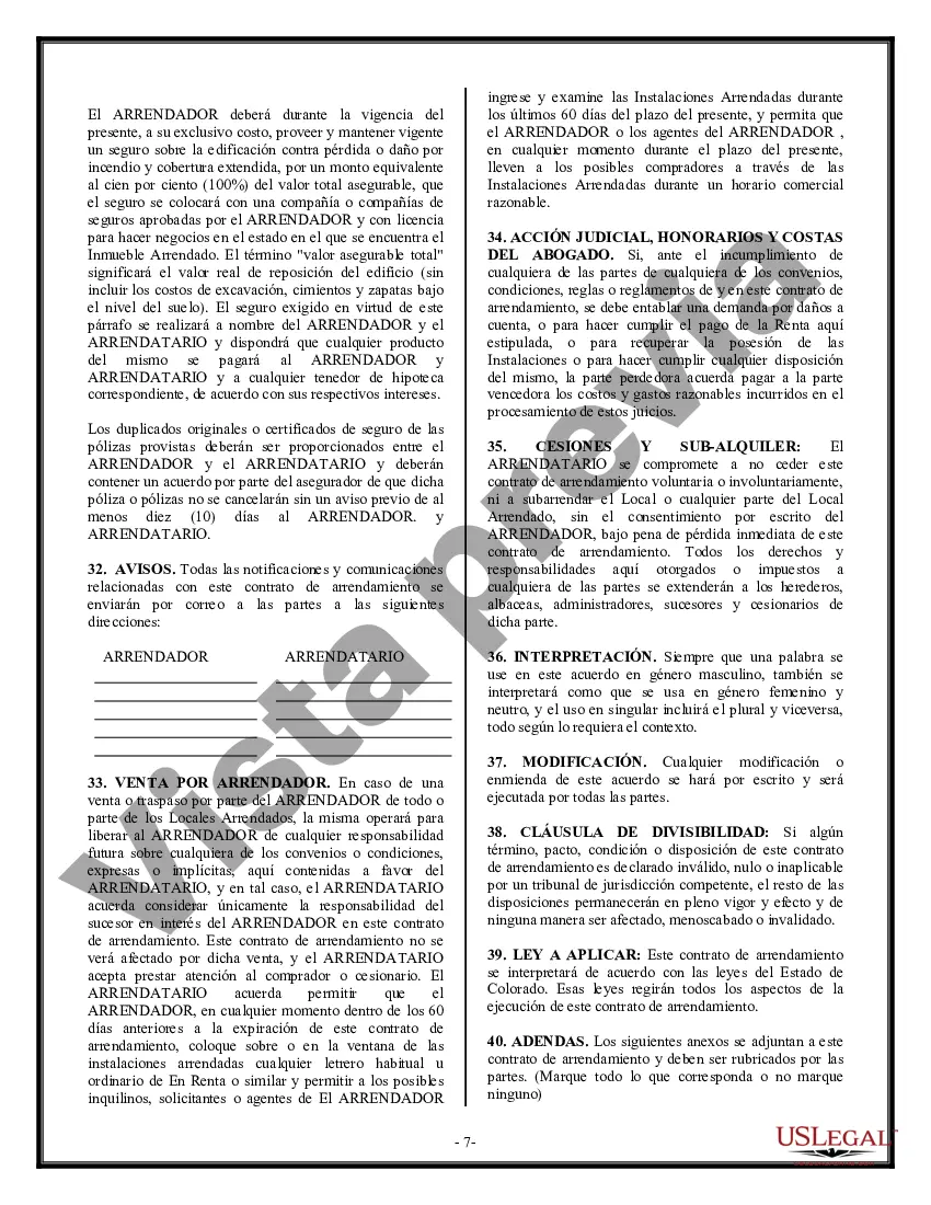 Preview Arrendamiento de edificio o espacio comercial