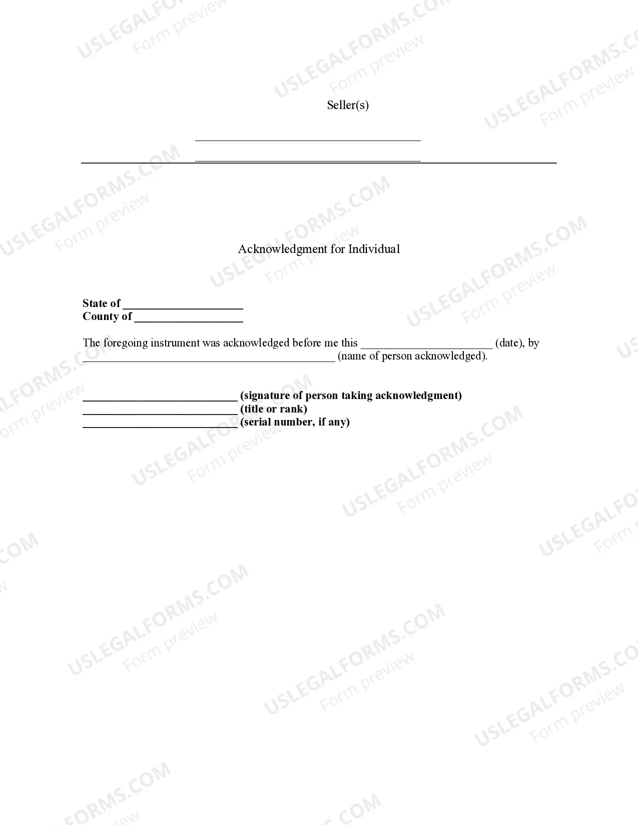 Preview Bill of Sale with Warranty by Individual Seller