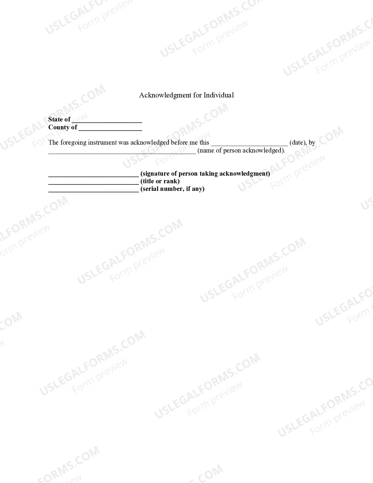 Preview Bill of Sale without Warranty by Individual Seller