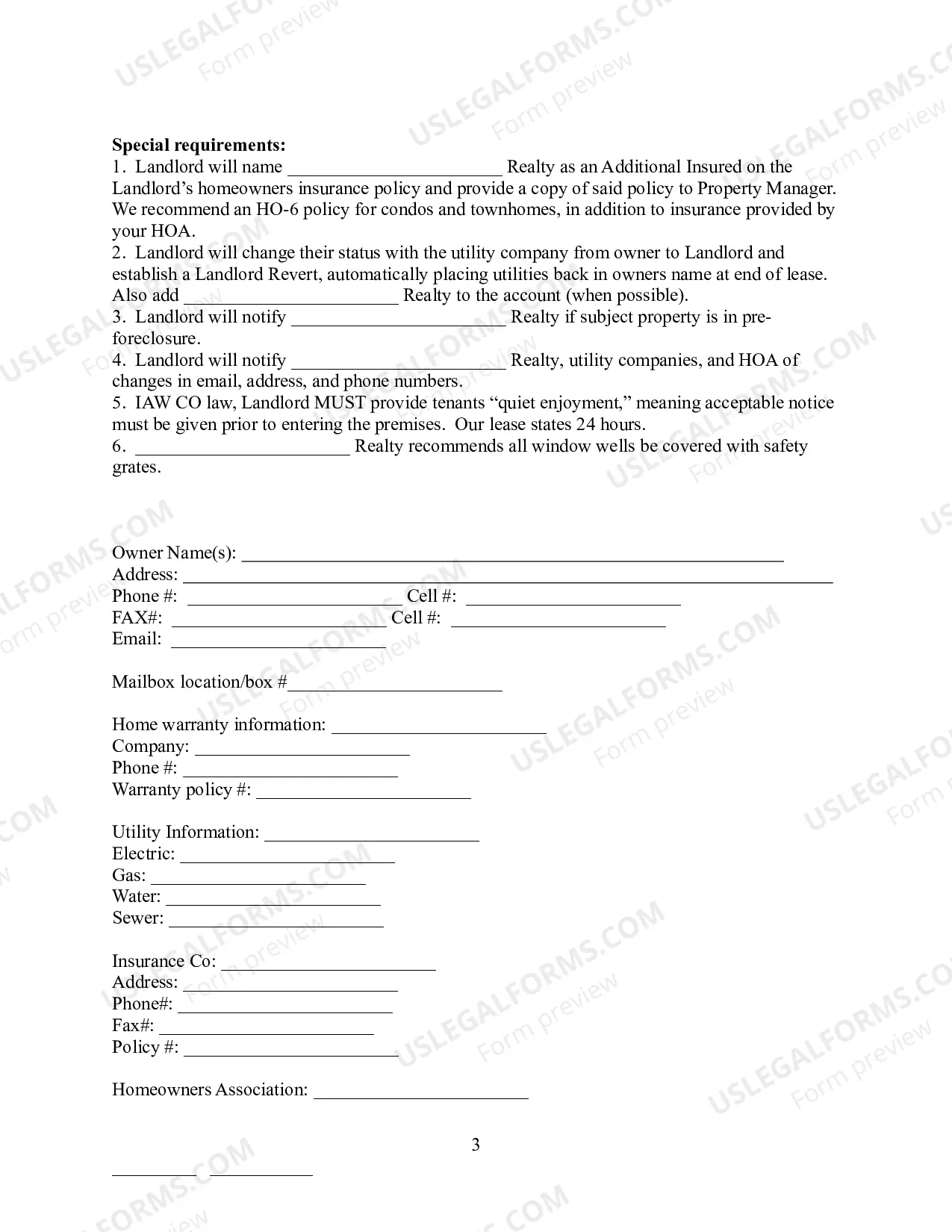 Preview Property Management Contract