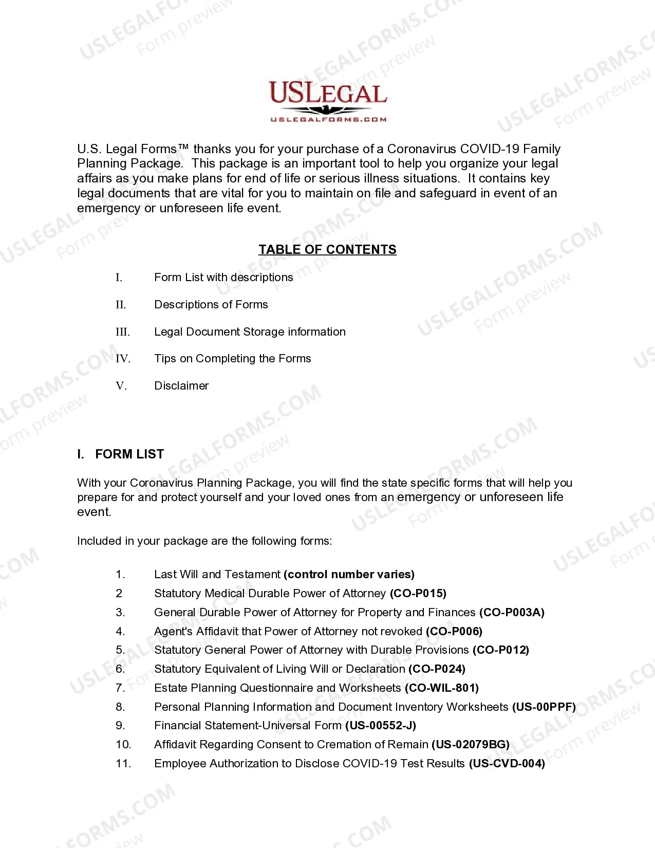 Preview Coronavirus COVID-19 Family Planning Package