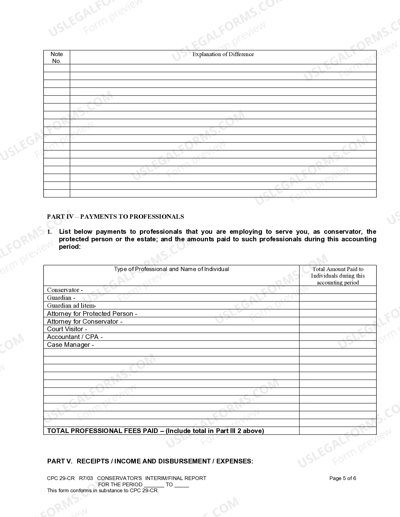 Preview Conservator's Interim - Final report