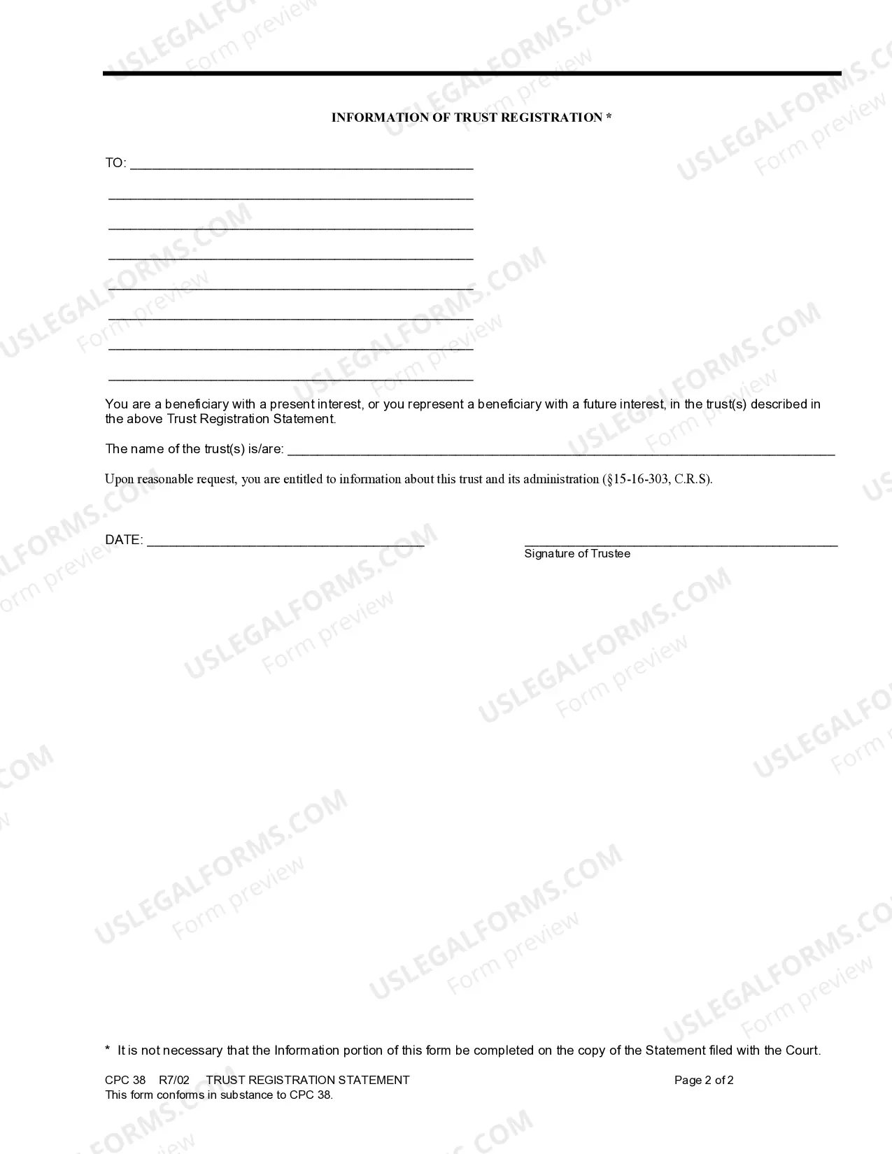 Preview Trust Registration Statement