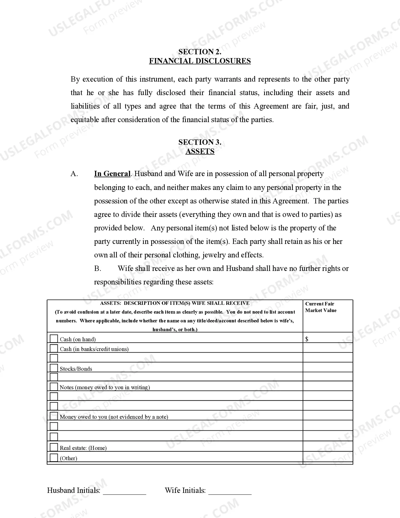 Preview Marital Legal Separation and Property Settlement Agreement where Minor Children and Parties May have Joint Property or Debts and Divorce Action Filed