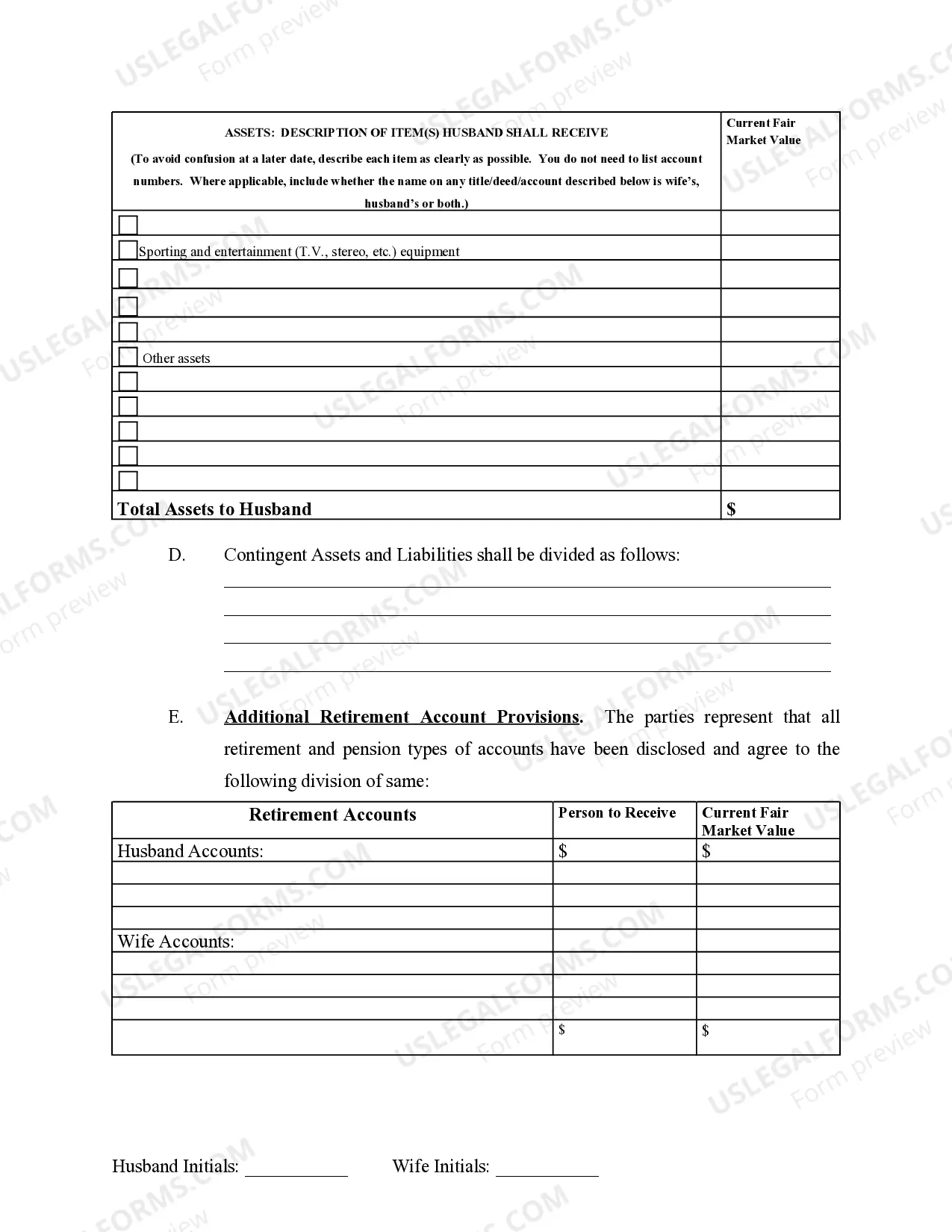 Preview Marital Legal Separation and Property Settlement Agreement where Minor Children and Parties May have Joint Property or Debts and Divorce Action Filed