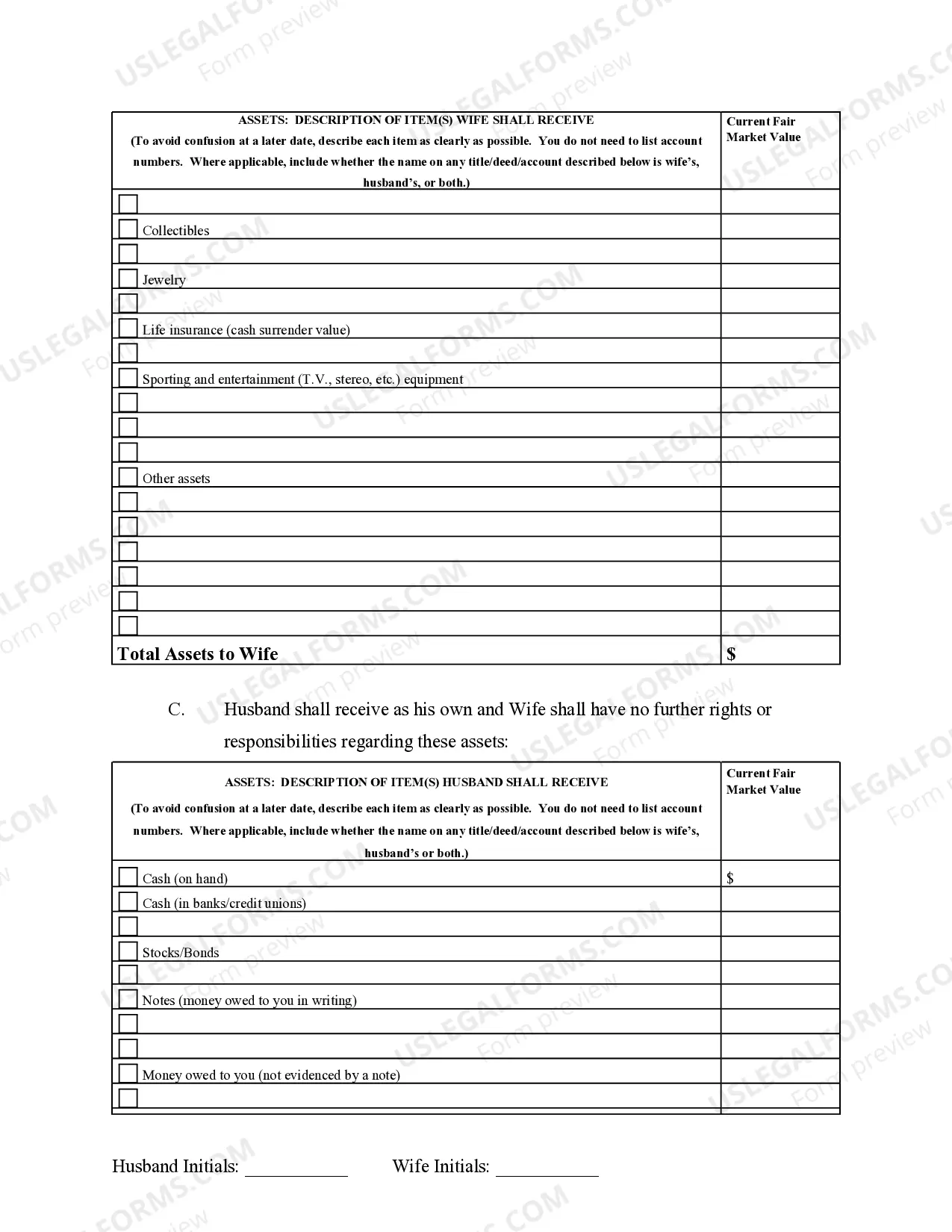 Preview Marital Legal Separation and Property Settlement Agreement Minor Children Parties May have Joint Property or Debts effective Immediately