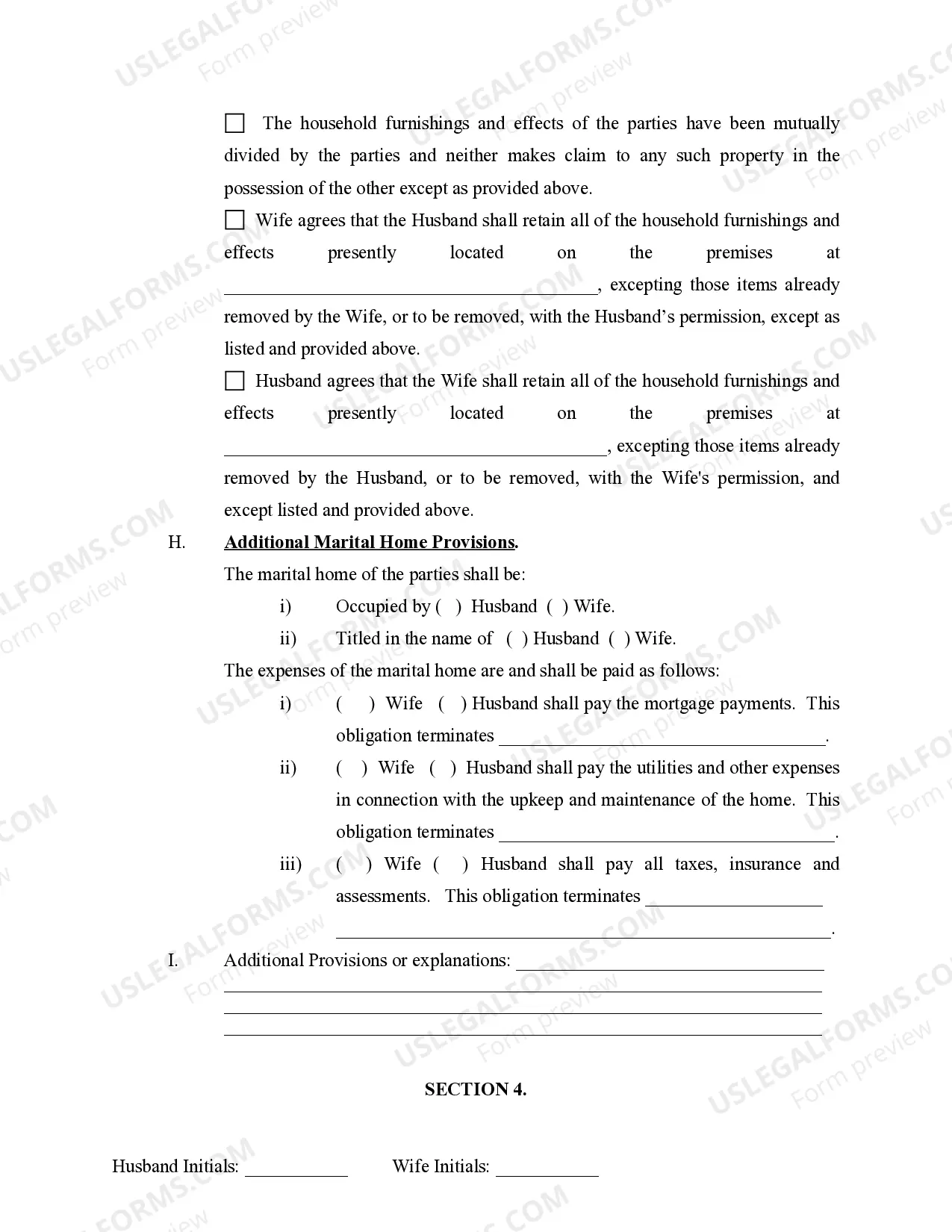 Preview Marital Legal Separation and Property Settlement Agreement Minor Children Parties May have Joint Property or Debts effective Immediately