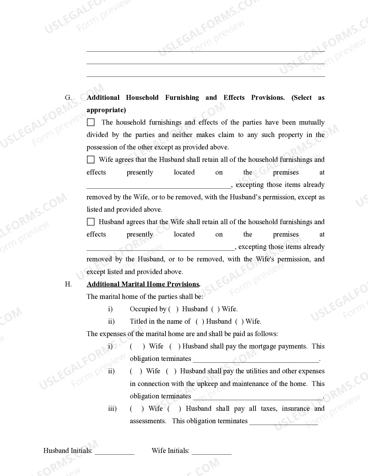 Preview Legal Separation and Property Settlement Agreement with Adult Children - Marital - Parties May have Joint Property or Debts - Divorce Action Filed