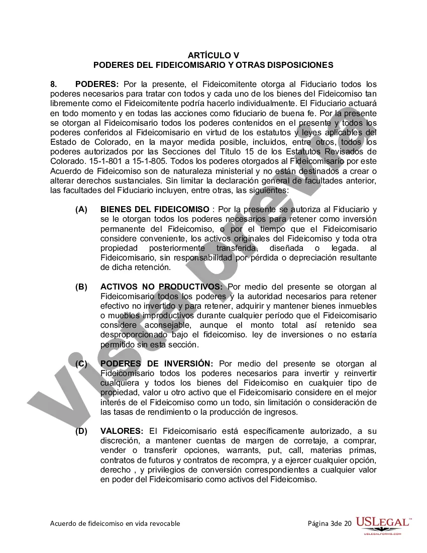Preview Fideicomiso en vida para persona soltera, divorciada o viuda o viuda con hijos