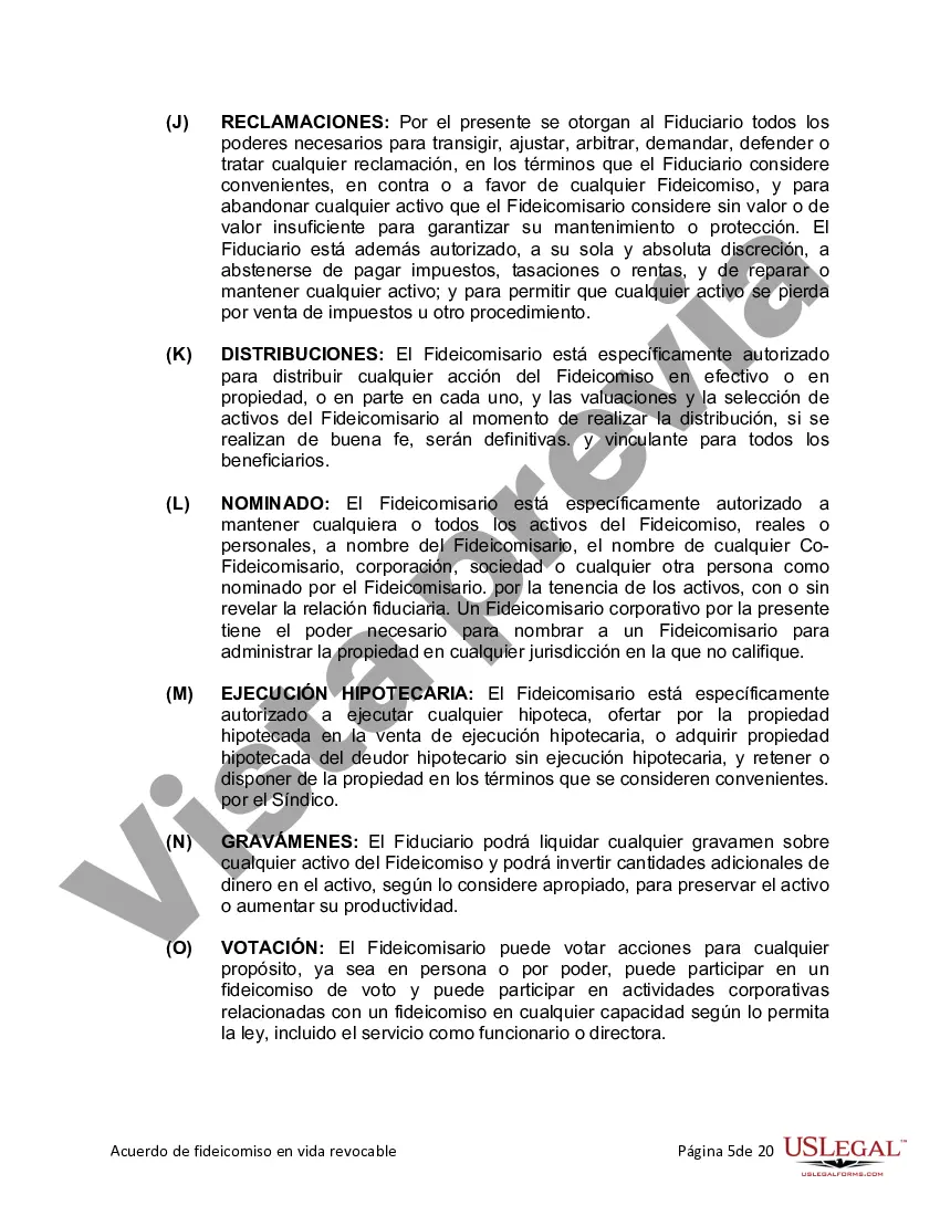 Preview Fideicomiso en vida para persona soltera, divorciada o viuda o viuda con hijos