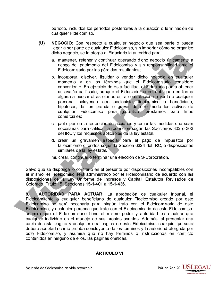 Preview Fideicomiso en vida para persona soltera, divorciada o viuda o viuda con hijos