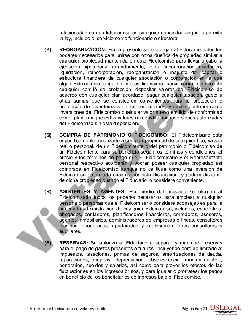 Preview Fideicomiso en vida para esposo y esposa con un hijo