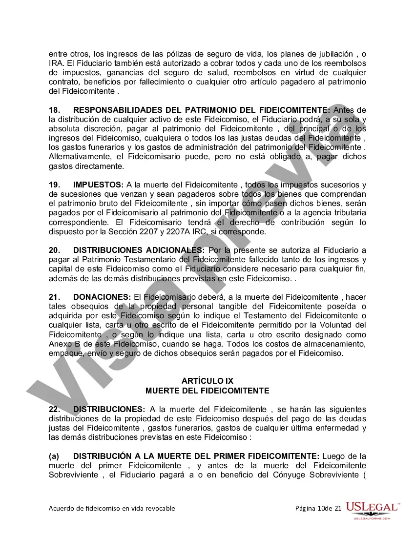 Preview Fideicomiso en vida para esposo y esposa con hijos menores o adultos