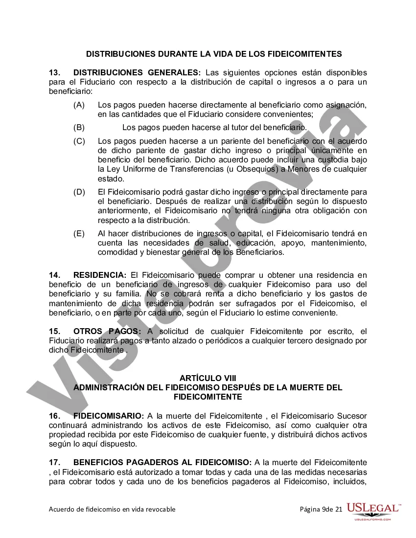 Preview Fideicomiso en vida para esposo y esposa con hijos menores o adultos