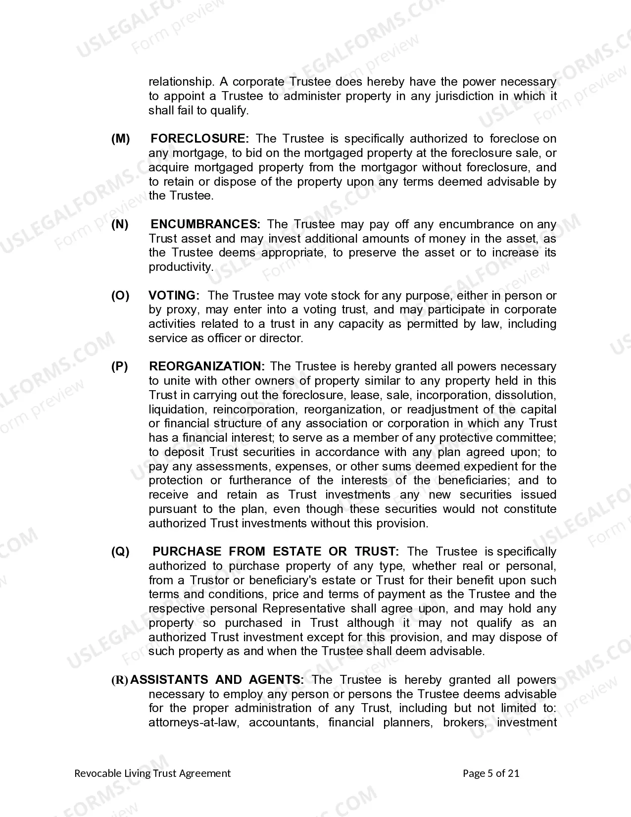 Preview Living Trust for Husband and Wife with Minor and or Adult Children