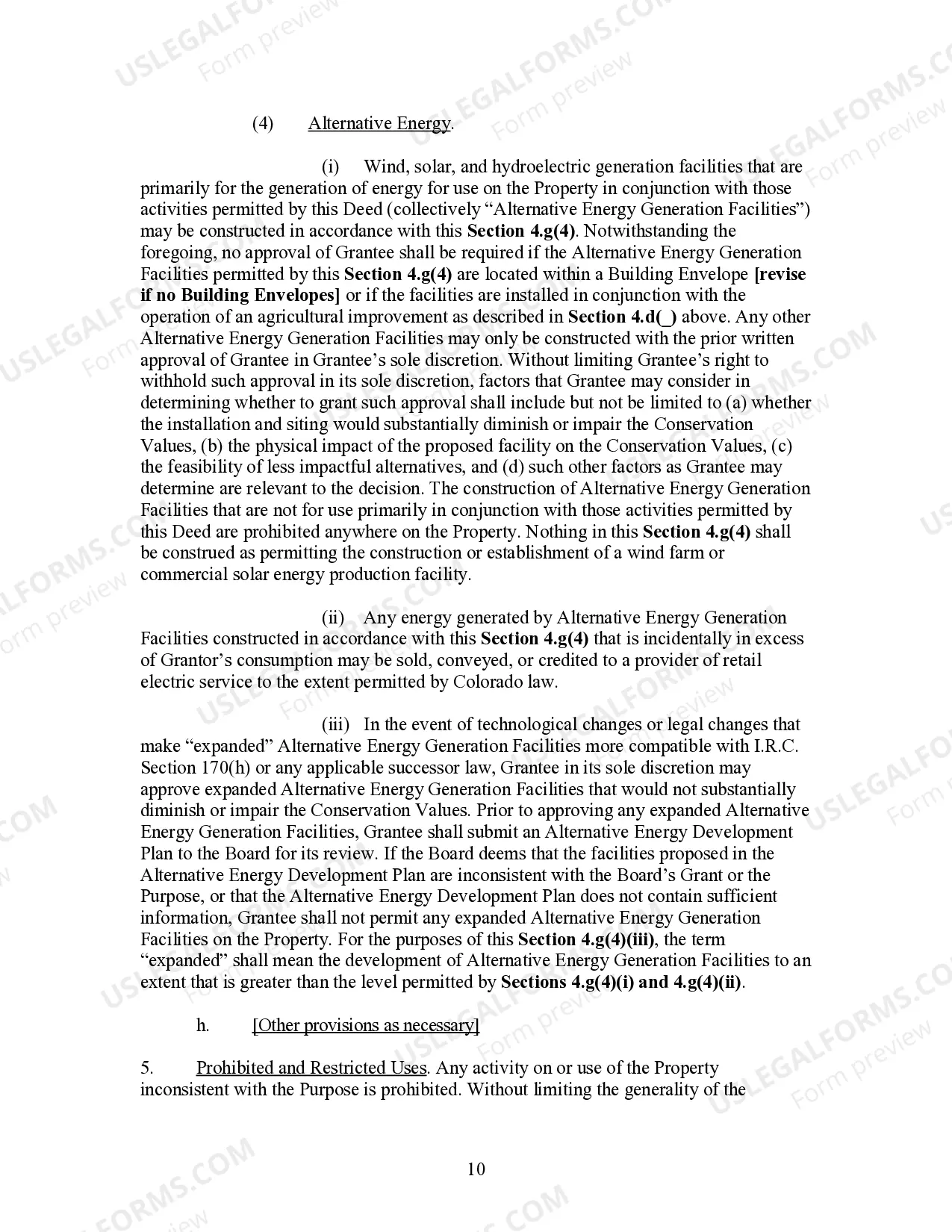 Preview Deed of Conservative Easement