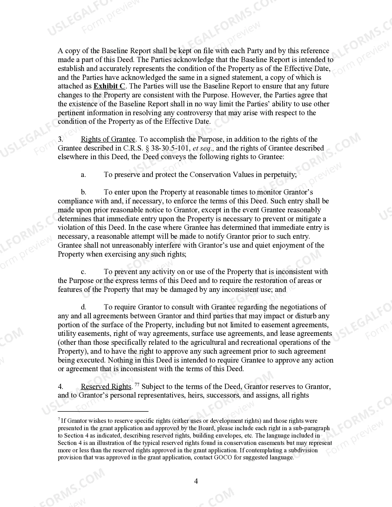 Preview Deed of Conservative Easement